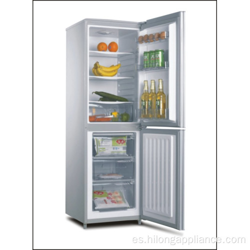 Refrigerador con congelador inferior de doble puerta 139L